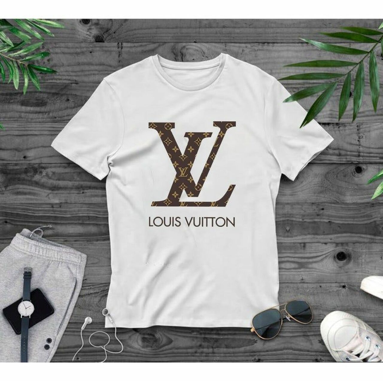 Louis Vuitton LV Pattern Logo T-shirt – Welsmie